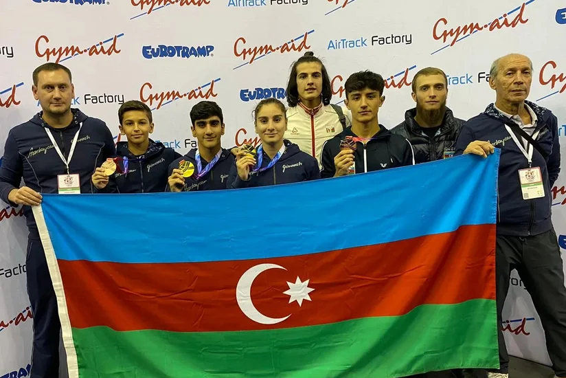 Azərbaycan gimnastları Böyük Britaniya çempionatında 4 medal qazanıblar