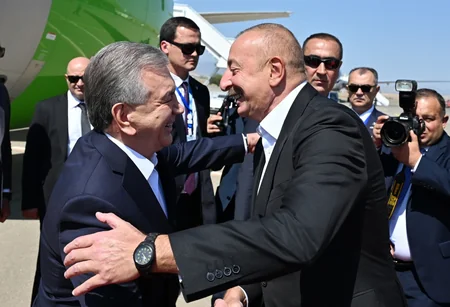 Azərbaycanda dövlət səfərində olan Özbəkistan Prezidenti Füzuli rayonuna gedib