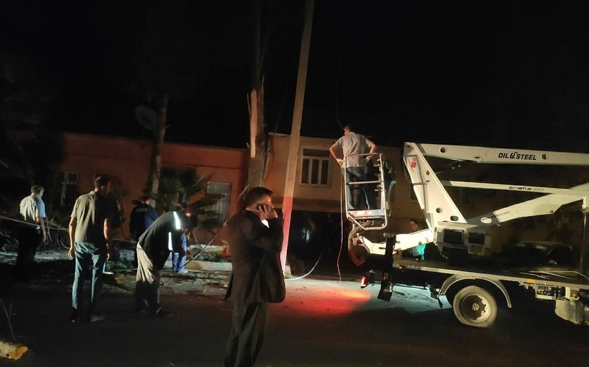Azərişıq: Qərb rayonları fasiləsiz enerji ilə təmin olunublar - FOTO