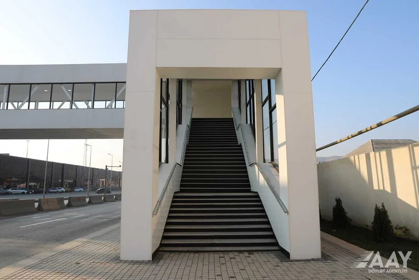 Xocəsən-Lökbatan avtomobil yolunda yerüstü piyada keçidi inşa edilib