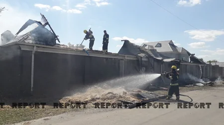 Kürdəmirdə tövlə yanıb