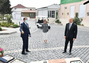 İlham Əliyev və Mehriban Əliyeva Balaxanıya getdi
