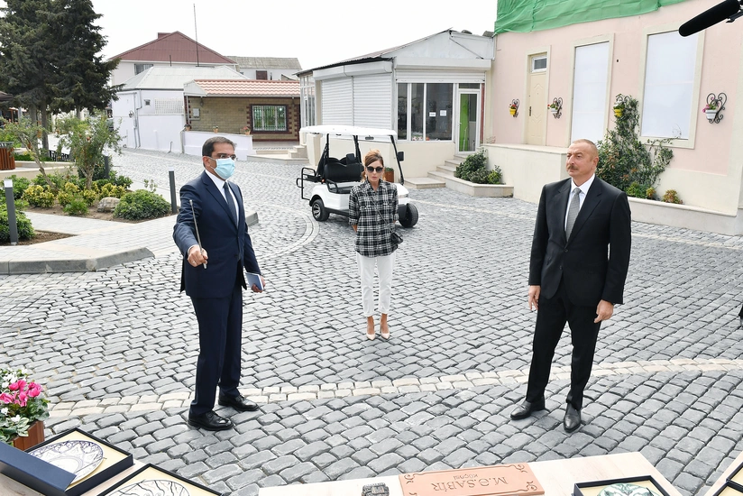 İlham Əliyev və Mehriban Əliyeva Balaxanıya getdi