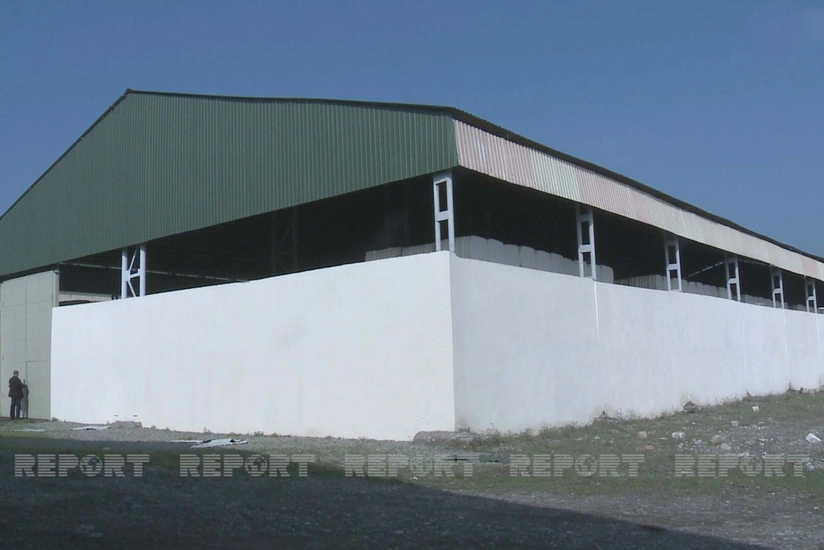Cotton factory destroyed by Armenian rocket attack on Tartar resumes operation