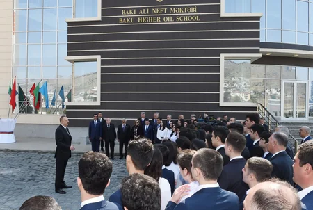 Prezident İlham Əliyev Bakı Ali Neft Məktəbinin kampusunun açılışında iştirak edib - YENİLƏNİB