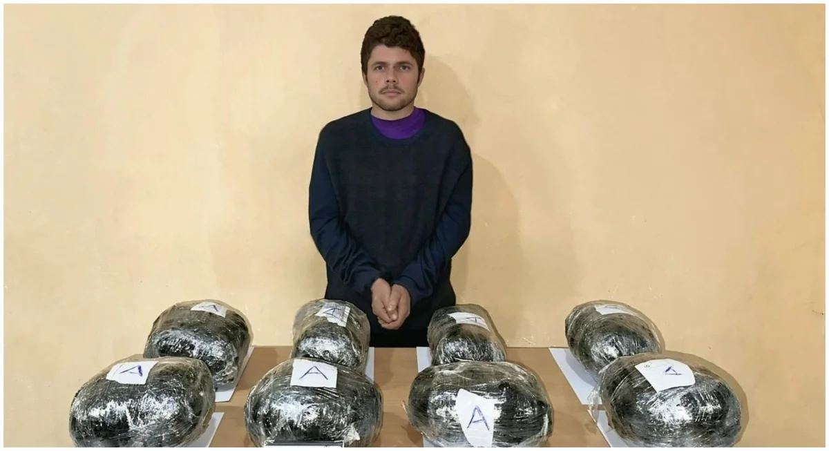 İrandan Azərbaycana 8 kiloqram narkotik keçirilməsinin qarşısı alınıb