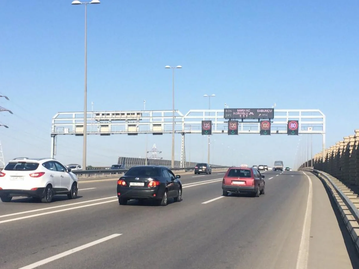 Bakının iki əsas magistralında maksimal sürət həddi bərpa edilib