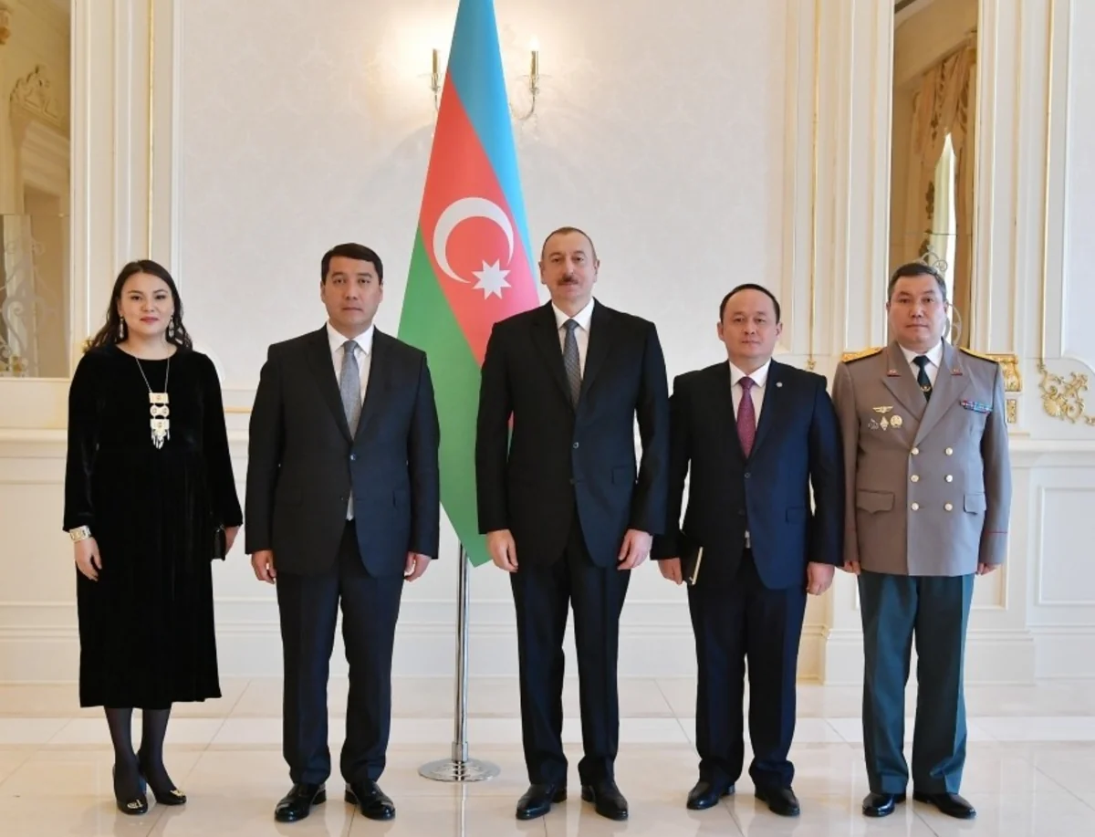 President Ilham Aliyev received credentials of incoming Kazakh ambassador