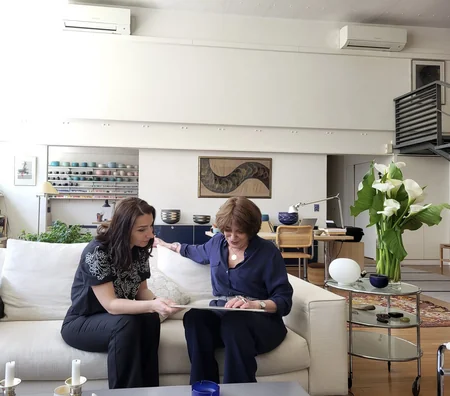Leyla Abdullayeva Cümhuriyyət dövrünün maliyyə nazirinin nəvəsi ilə görüşüb