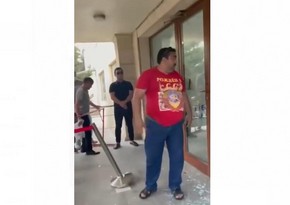 Bakıda  poliklinikanın şüşəsinin sındırılması ilə bağlı cinayət işi başlanılıb