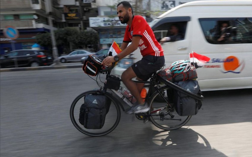 Misir sakini Rusiyadakı dünya çempionatına velosipedlə yollanıb