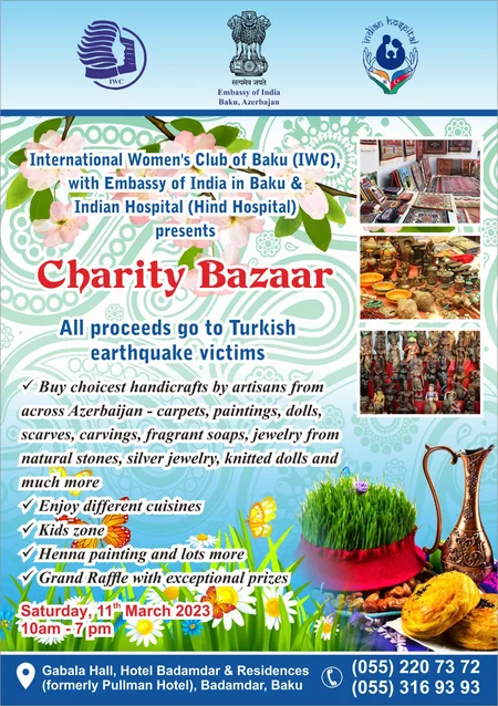 Proceeds from Charity Bazaar in Baku to be sent to earthquake victims in Türkiye