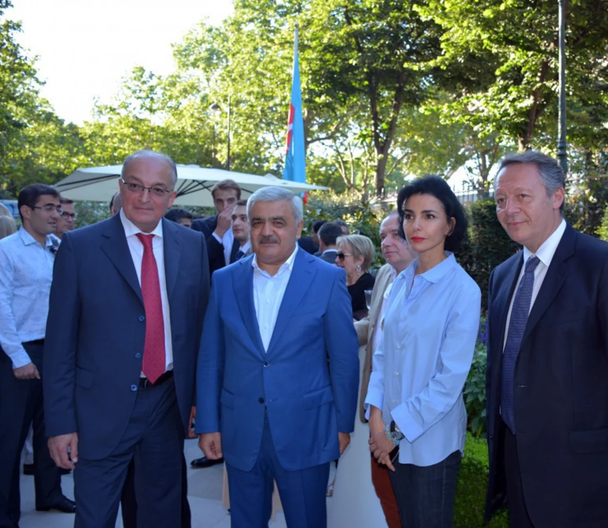 SOCAR futbol üzrə Avropa çempionatının final oyunu ərəfəsində Parisdə qəbul keçirib - FOTO
