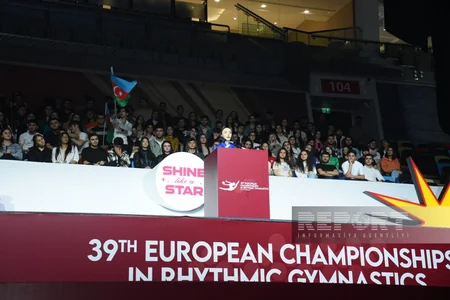 Bakıda bədii gimnastika üzrə Avropa çempionatının təntənəli açılış mərasimi olub