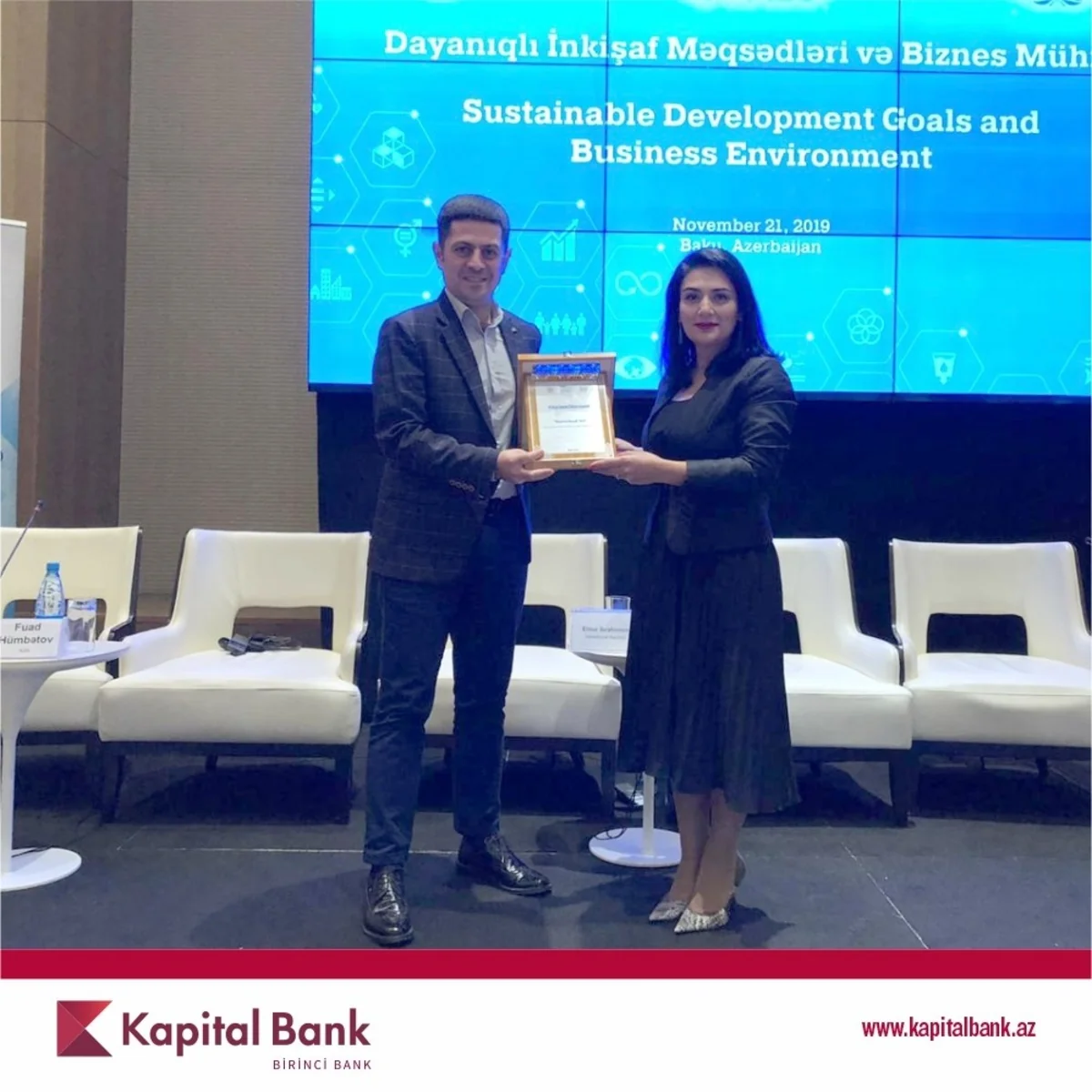 Kapital Bank təşəkkürnamə ilə təltif edilib