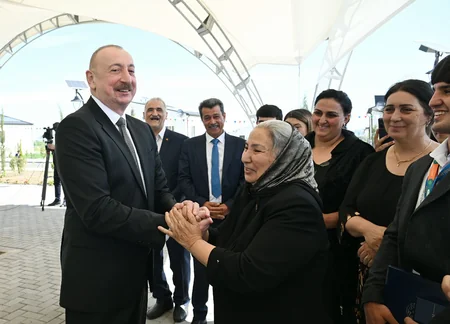 Prezident Ağdamın Kəngərli kəndinin birinci mərhələsinin açılışında iştirak edib - YENİLƏNİB