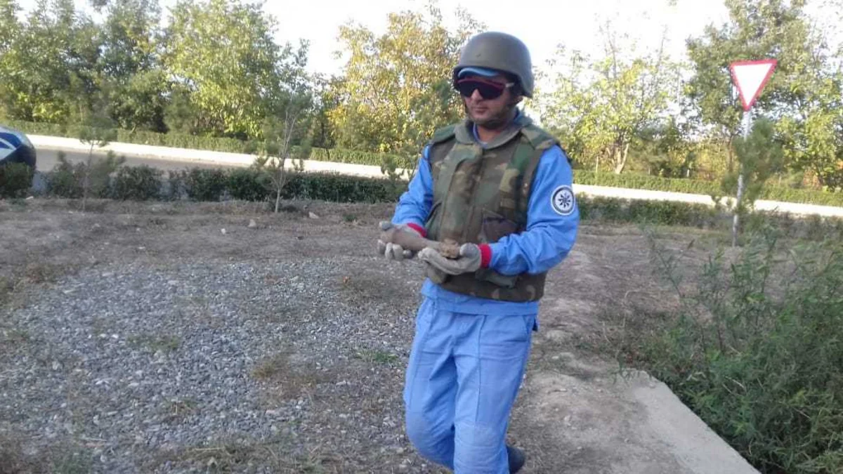 Tərtərdə minaatan mərmisi tapılıb