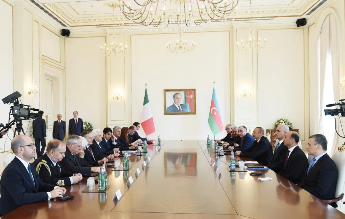 Presidents of Azerbaijan and Italy met in expanded format