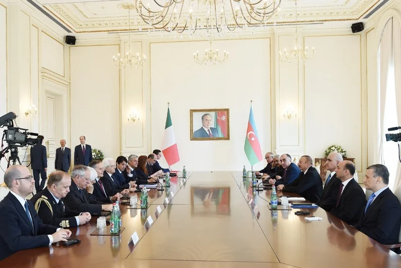 Presidents of Azerbaijan and Italy met in expanded format