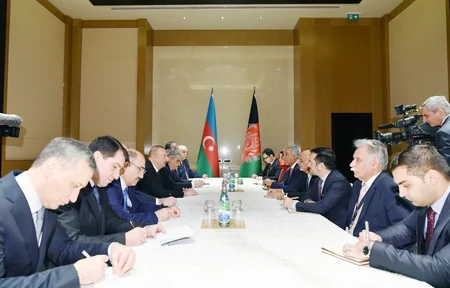 President Ilham Aliyev met with Afghan President Mohammad Ashraf Ghani
