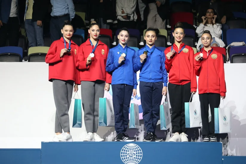 Azərbaycan gimnastları AGF Trophydə qızıl və gümüş medallar qazanıblar 