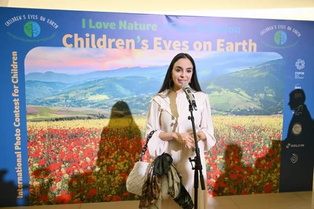 “Earth Through Children’s Eyes photo exhibition opens at Heydar Aliyev Center