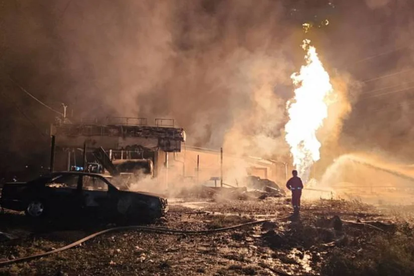 Пожар на АЗС в пригороде Еревана потушили спустя два дня