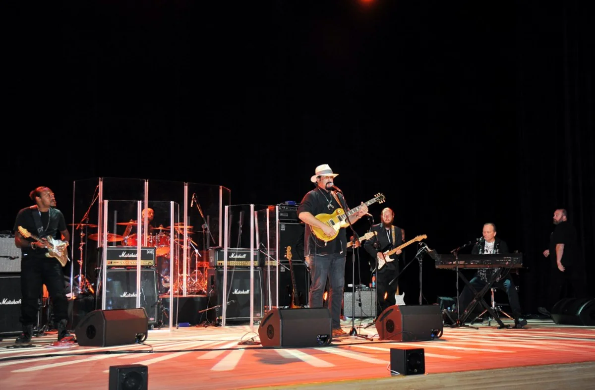 Steven Seagal gives concert at Heydar Aliyev Center