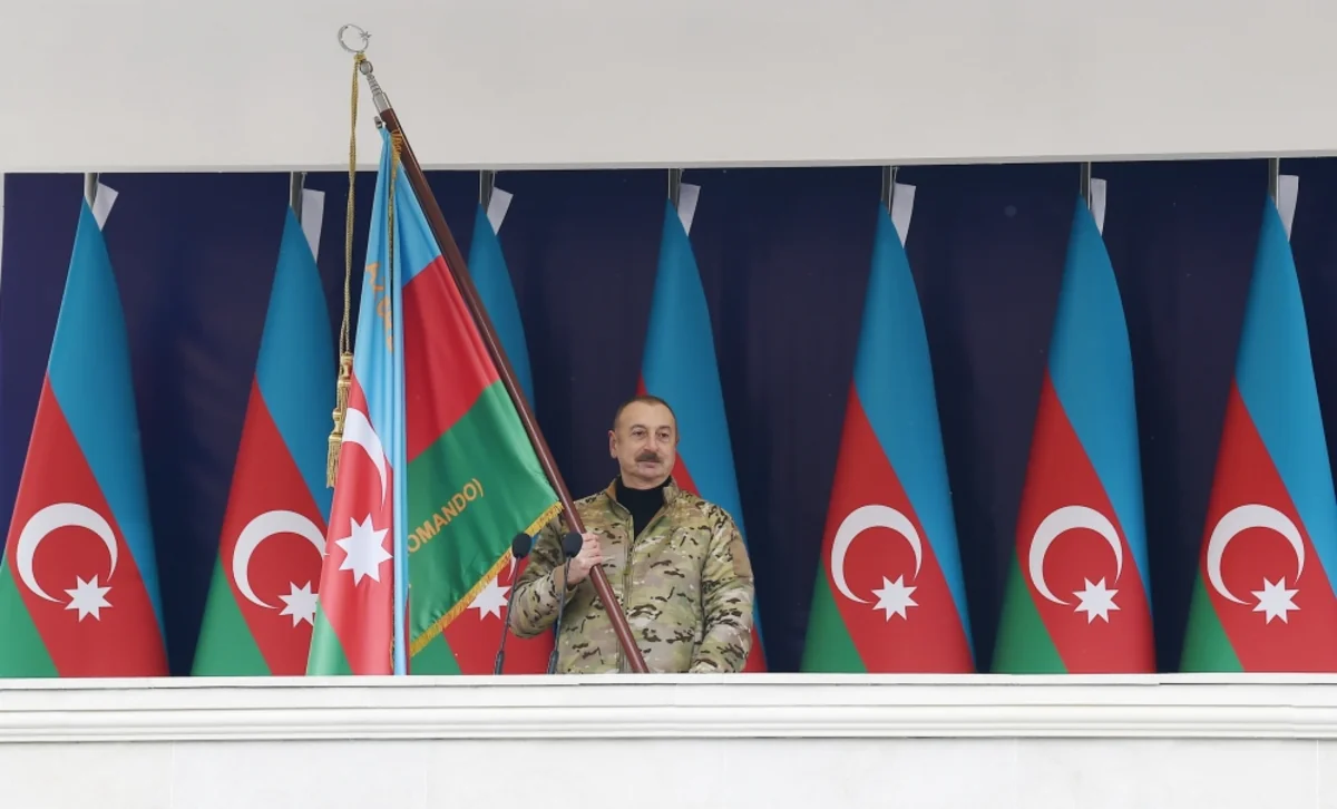 İlham Əliyev Hadrutda hərbi hissənin açılışında iştirak edib