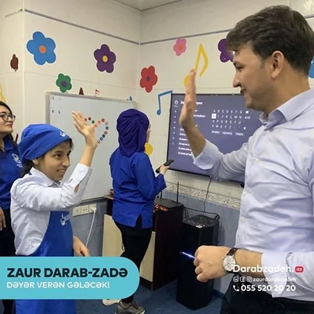 Deputatlığa namizəd Zaur Darabzadə autizmli uşaqlarla görüşüb