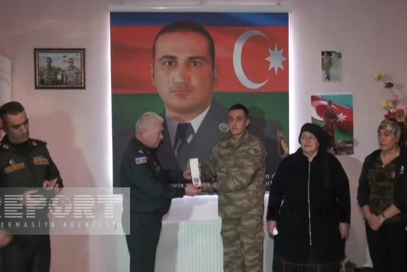Naxçıvanda antiterror tədbirlərində şəhid olanların ailə üzvlərinə orden və medallar təqdim edilib