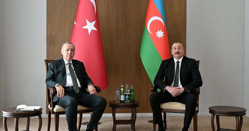 President of Azerbaijan holds one-on-one meeting with President of Türkiye in Lachin