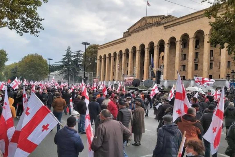 Tbilisidə müxalifətin növbəti aksiyası keçirilir