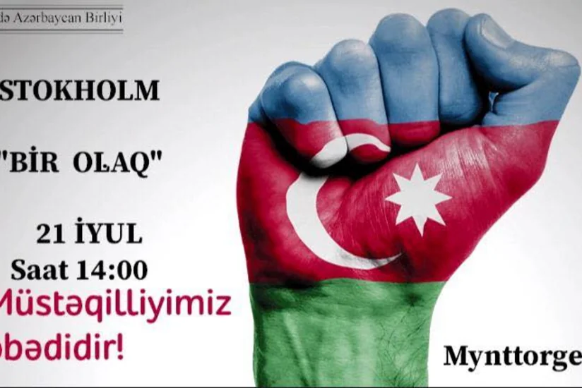 Stokholmda Azərbaycan Ordusuna dəstək aksiyası keçirilib
