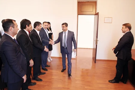 Avropa çempionatından qayıdan cüdo üzrə Azərbaycan millisi ilə görüş keçirilib