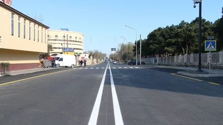 Bakıda Çobanzadə küçəsinin bir hissəsi təmir edilib - FOTO