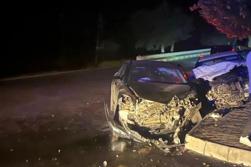 Zaqatalada iki avtomobil toqquşub, xəsarət alanlar var