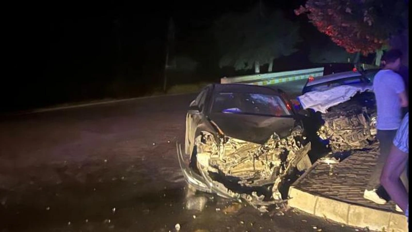 Zaqatalada iki avtomobil toqquşub, xəsarət alanlar var