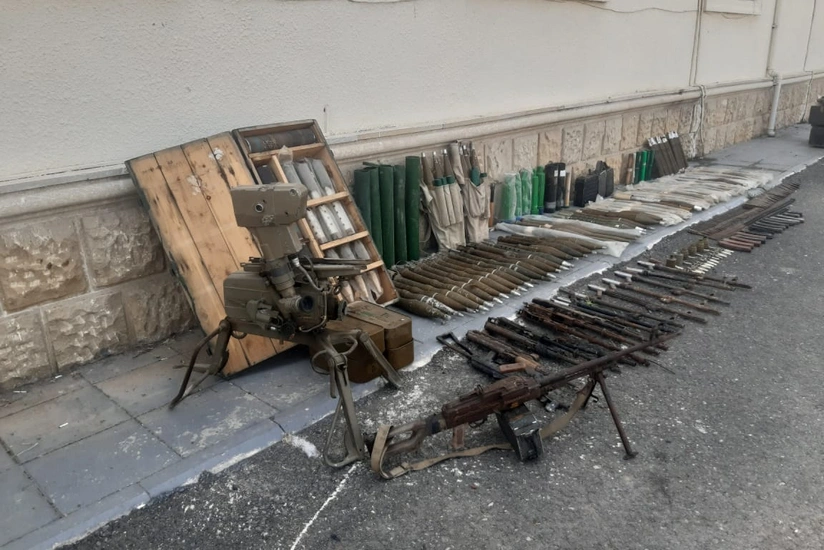 Weapons abandoned by Armenians during Patriotic War found in Fuzuli