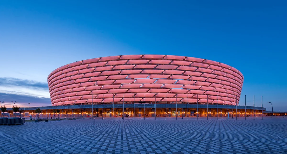 Bakı Olimpiya Stadionu koronavirus əleyhinə aksiyaya qoşuldu - VİDEO