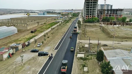 Aşağı Güzdək avtomobil yolu yenidən qurulur