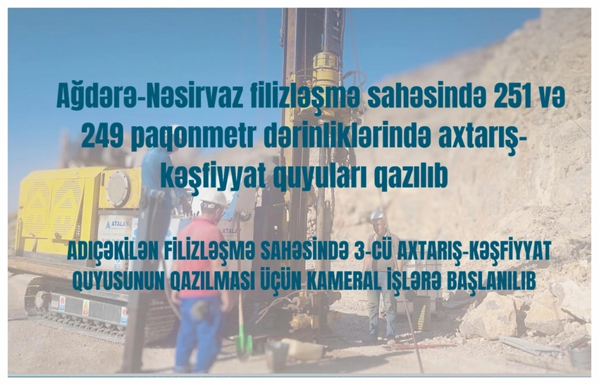 Ağdərə-Nəsirvaz filizləşmə sahəsində axtarış-kəşfiyyat quyusu qazılıb