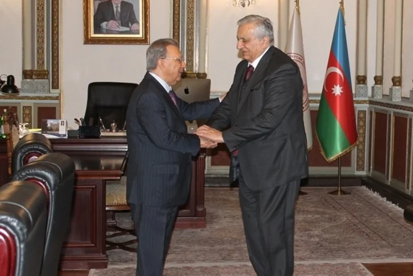 Ramiz Mehdiyev Gürcüstan Milli Elmlər Akademiyasının vitse-prezidenti ilə görüşüb
