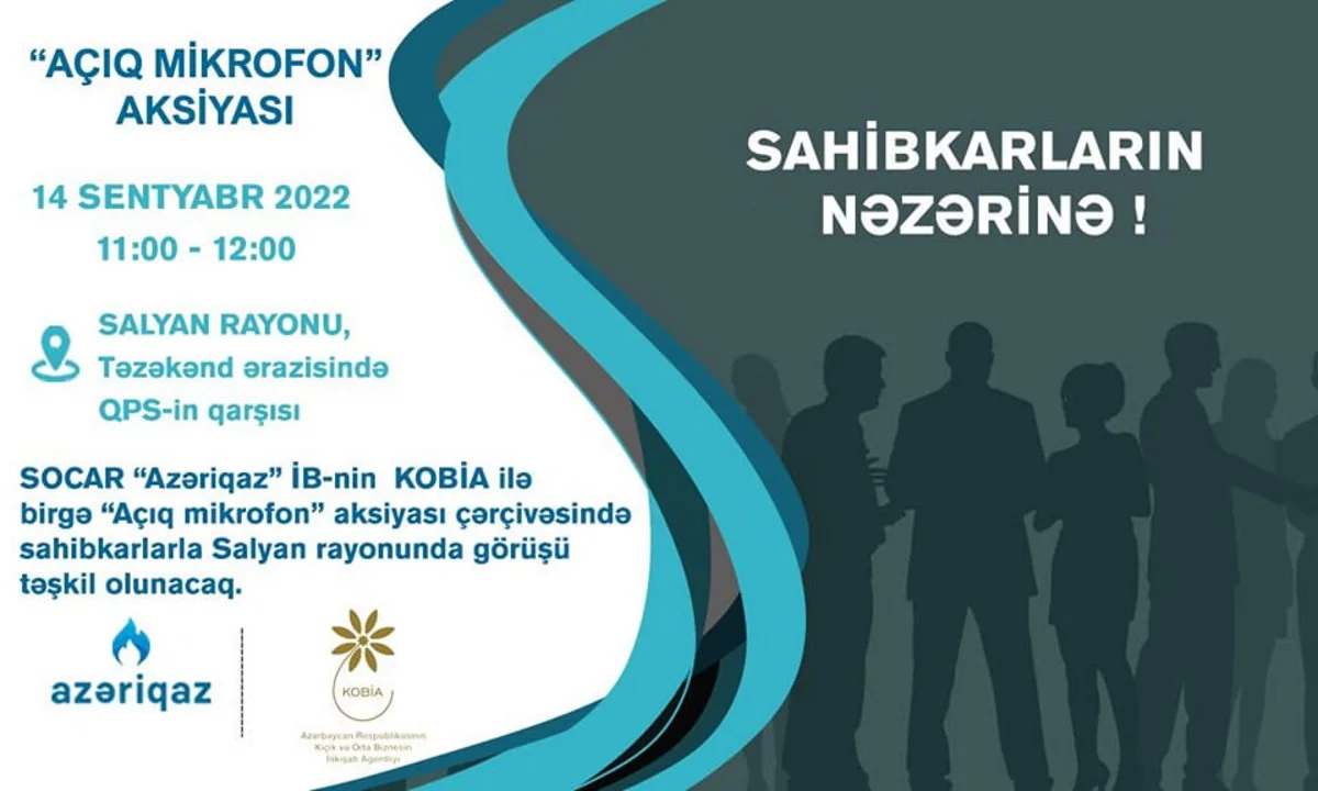 Azəriqaz”ın sahibkarlarla növbəti görüşü Salyanda keçiriləcək