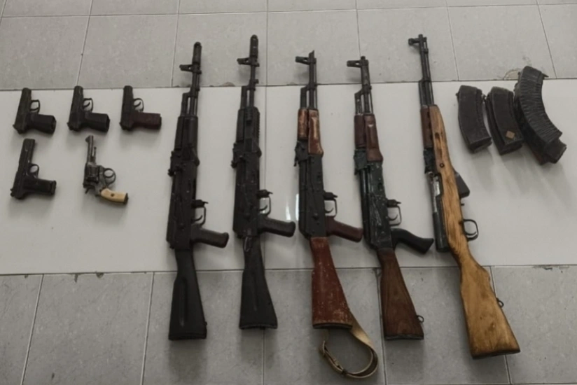 Machine guns and grenades found in Khankandi