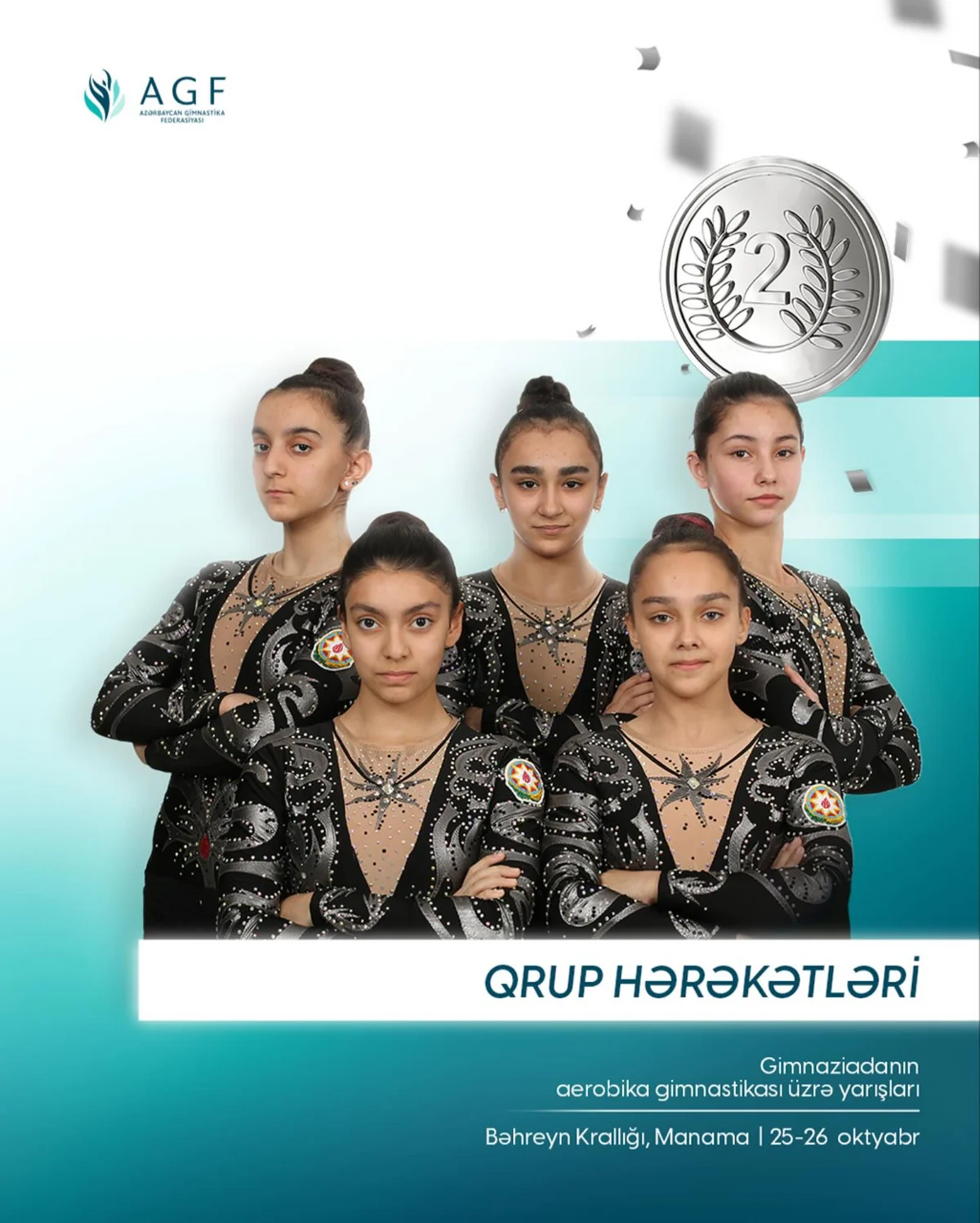 Azərbaycan gimnastları Gimnaziadada gümüş medal qazanıblar