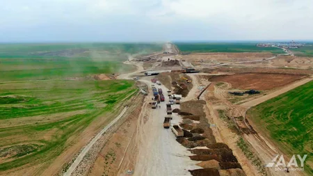Ağdam-Füzuli avtomobil yolunun inşası sürətlə davam etdirilir