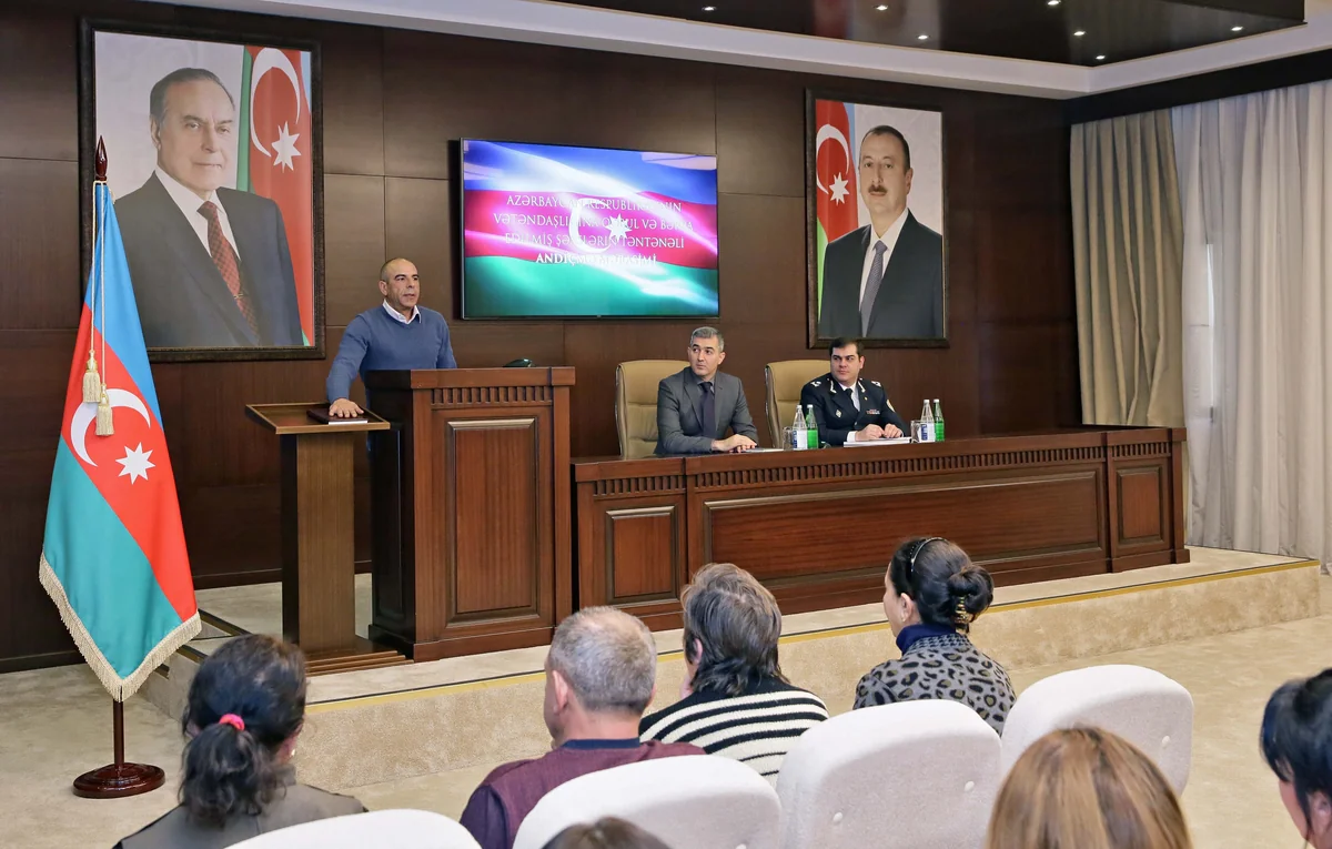 Azərbaycan vətəndaşlığına qəbul və bərpa edilmiş şəxslərin andiçmə mərasimi olub