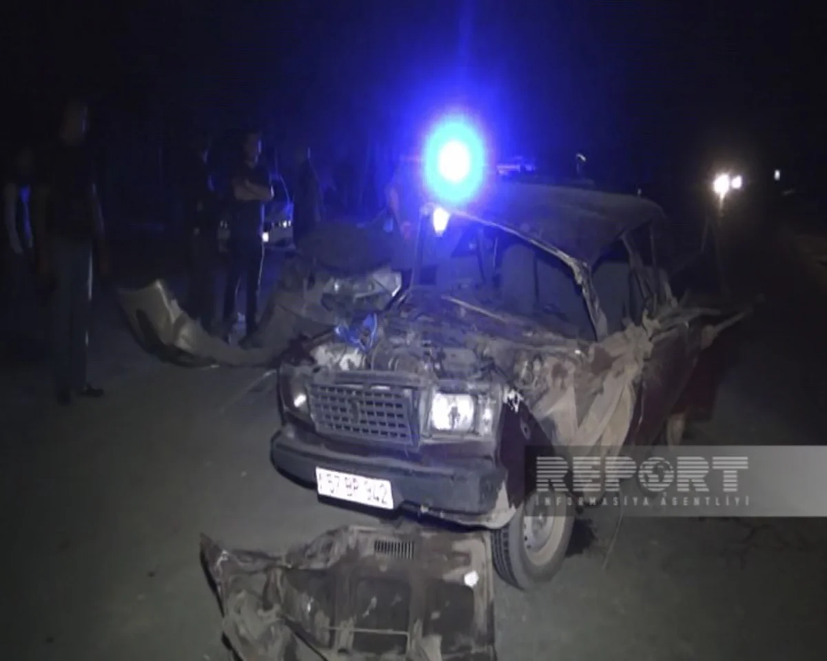 Yevlaxda zəncirvari qəza olub, xəsarət alanlar var 