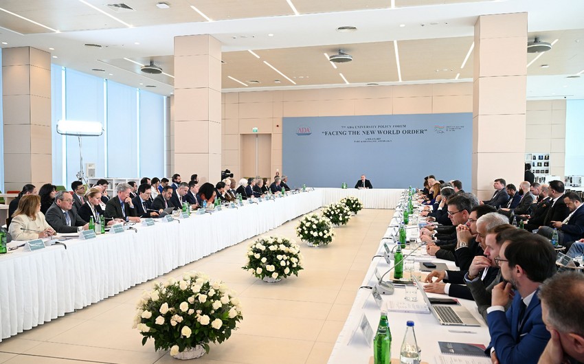 Bakıda Prezident İlham Əliyevin iştirakı ilə Yeni dünya nizamına doğru mövzusunda beynəlxalq forum keçirilib - YENİLƏNİB-3